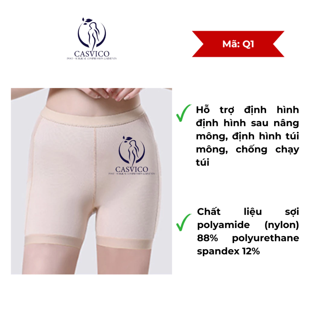Quần định hình sau phẫu thuật nâng mông - Q1Q2
