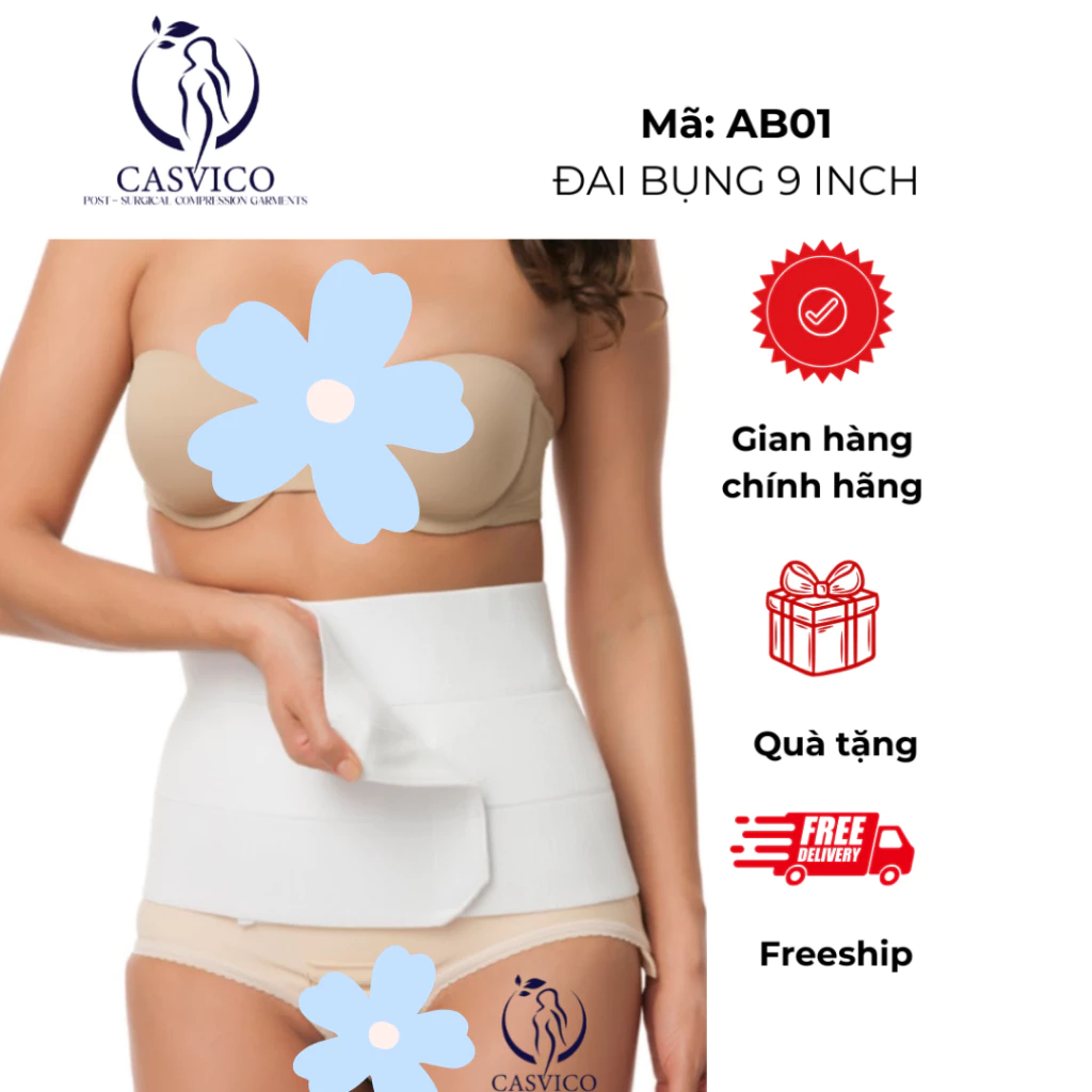 Đai định hình bụng Isavela AB01 sau giảm mỡ bụng - Chính hãng