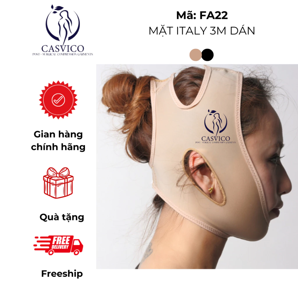 Gen định hình nọng cằm V-Line sau hút mỡ FA22