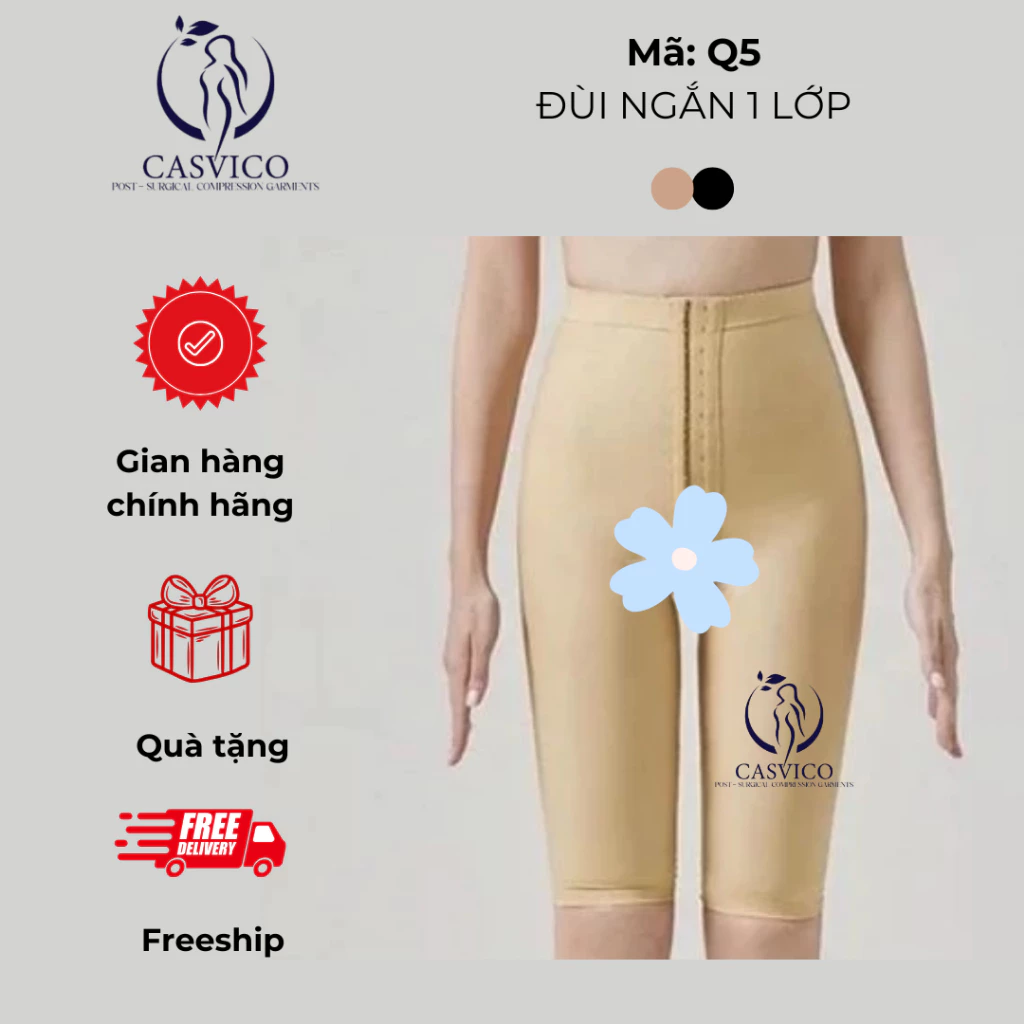 Quần định hình trên gối sau hút mỡ Q5 – Có lỗ vệ sinh
